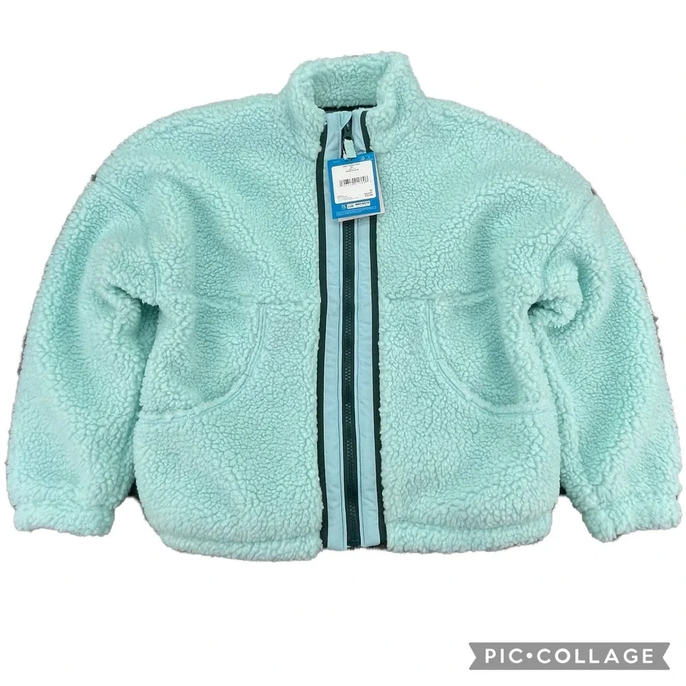DSG Girls Small Cozy Fleece Full Zip Jacket Shoreside Blue NWT Shoreside Blue